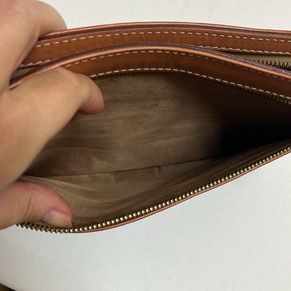 CELINE leather canvas clutch - Picture 11 of 17